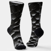 Naadloze lederen textuur patroon sokken (Gebogen)