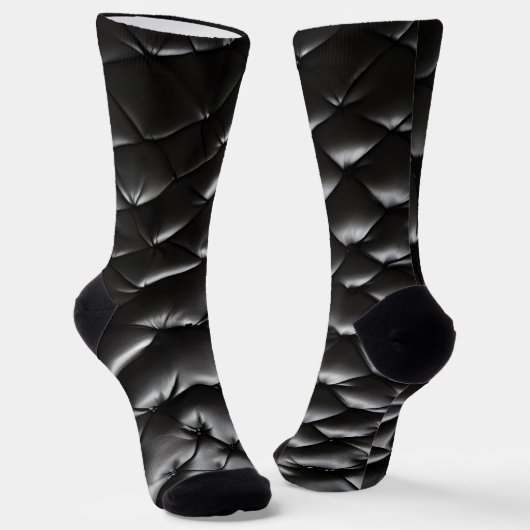 Naadloze lederen textuur patroon sokken (Gebogen)