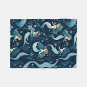 Naadloze Leuke Zeemeermin Staart Velveteen Plush D Fleece Deken (Voorkant (Horizontaal))