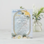 Naadloze Lichtblauwe, Roze & Witte Mandala's Kaart (Staand voorkant)