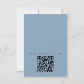 Naadloze Lichtblauwe, Roze & Witte Mandala's RSVP Kaartje (Achterkant)