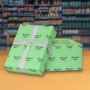 Naadloze lichte Logo lichte, groene omslagpapier v Cadeaupapier
