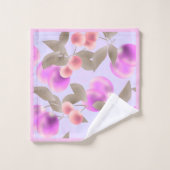 Naadloze lichte pruimen paarse bessen kersen p bad handdoek (Wasdoekje)