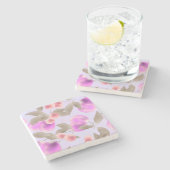 Naadloze lichte pruimen paarse bessen kersen p stenen onderzetter (Zijkant)