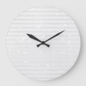 Naadloze lichtgrijze minimalistische textuur grote klok (Voorkant)