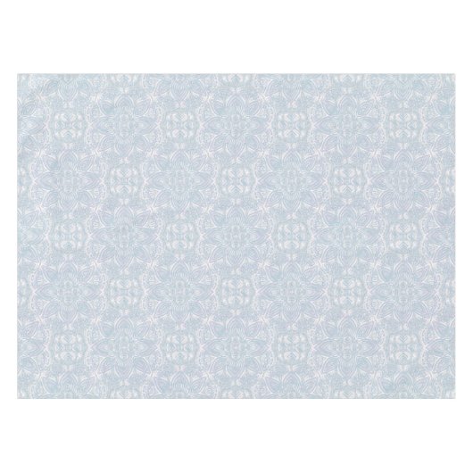 Naadloze lichtgroene, gele & witte mandala's tafelkleed (Voorkant (Horizontaal))