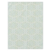 Naadloze lichtgroene, gele & witte mandala's tafelkleed (Voorkant)