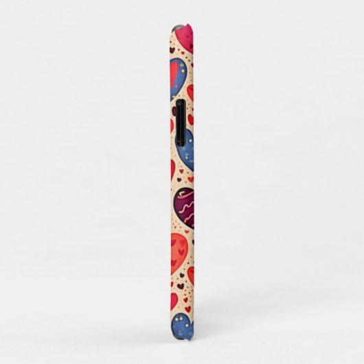 Naadloze Liefde Hart Patroon Kunst Case-Mate iPhone Case (Achterkant/rechts)