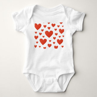 Naadloze Liefde Hart Print voor Baby Kleding Romper