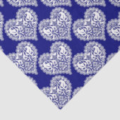 Naadloze liefde Valentijnsdag marinesoor witte lac Tissuepapier (Detail)