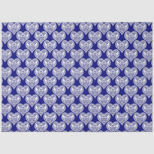 Naadloze liefde Valentijnsdag marinesoor witte lac Tissuepapier