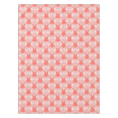 Naadloze liefde Valentijnsdag witte lacy hartslag Tafelkleed (Voorkant)