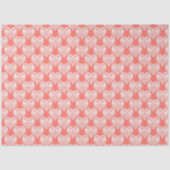 Naadloze liefde Valentijnsdag witte lacy hartslag Tissuepapier (Voorkant)