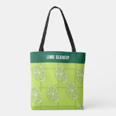 Naadloze Limoen Delight Tote Bag (Achterkant)