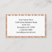 Naadloze Lincoln Penny Pattern - Kopermunten Visitekaartje (Achterkant)