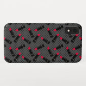 Naadloze lippenstift lip ontwerp patroon schoonhei Case-Mate iPhone case (Achterkant (horizontaal))