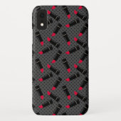 Naadloze lippenvormgeving patroon design Case-Mate iPhone case (Achterkant)
