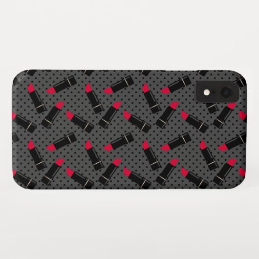 Naadloze lippenvormgeving patroon design Case-Mate iPhone case (Achterkant (horizontaal))