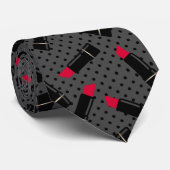 Naadloze lippenvormgeving patroon design stropdas (Opgerold)