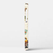 Naadloze Londense  achtergrond met retrocar, Case-Mate iPhone Case (Achterkant / Links)