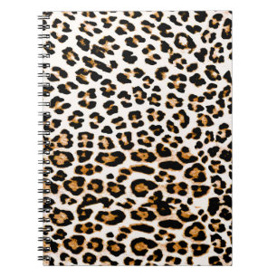 Naadloze luipaard textuur, afrikaanse dierlijke af notitieboek