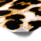 Naadloze luipaard textuur, afrikaanse dierlijke af poster (Hoek)