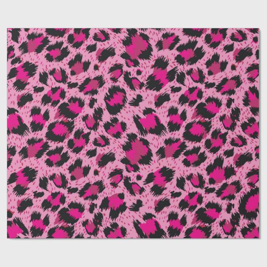 Naadloze luxe roze luipaard patroon. cadeaupapier (Vlak)