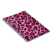 Naadloze luxe roze luipaard patroon. notitieboek (Rechterzijde)