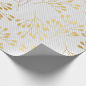 Naadloze Luxe White en Gold 15 Cadeaupapier (Hoek)
