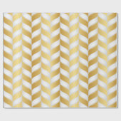 Naadloze Luxe White en Gold 9 Cadeaupapier (Vlak)