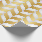 Naadloze Luxe White en Gold 9 Cadeaupapier (Hoek)