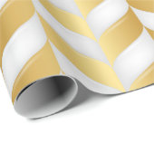 Naadloze Luxe White en Gold 9 Cadeaupapier (Rol Hoek)