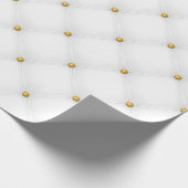 Naadloze Luxe Wit en Goud 1 Cadeaupapier (Hoek)