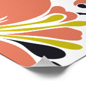 Naadloze luxepatroon met bloemblozer, kant poster (Hoek)