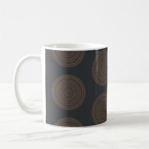 Naadloze  mandalas.  decoratief elem koffiemok