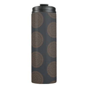 Naadloze mandalas. decoratief elem thermosbeker