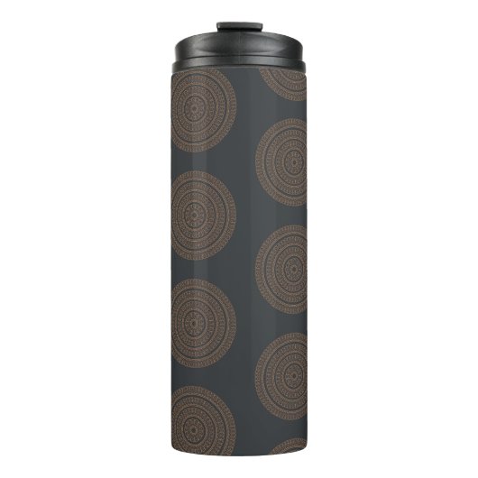 Naadloze mandalas. decoratief elem thermosbeker (Voorkant)
