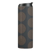Naadloze mandalas. decoratief elem thermosbeker (Gedraaid links)