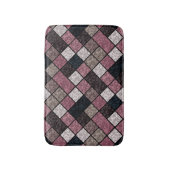 Naadloze marmerbare graniettegelplaat retro badmat (Voorkant Verticaal)