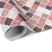 Naadloze marmerbare graniettegelplaat retro cadeaupapier (Rol Hoek)