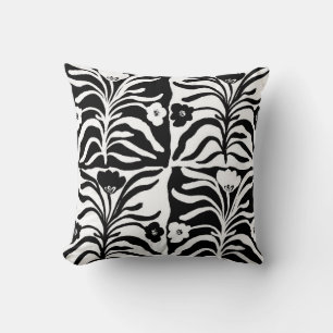 Naadloze , met de hand getekende flora met een pat kussen