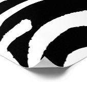 Naadloze , met de hand getekende flora met een pat poster (Hoek)