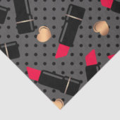 Naadloze mode cosmetische rode lippenstift tissuepapier (Detail)