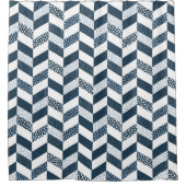 Naadloze moderne geometrische vormen douchegordijn (Voorkant)