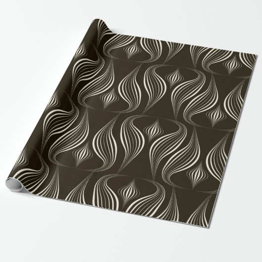  naadloze monochrome versiering met cadeaupapier (Uitgerold)