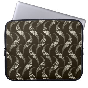 naadloze monochrome versiering met laptop sleeve