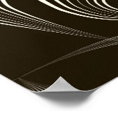  naadloze monochrome versiering met poster (Hoek)