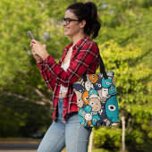 Naadloze monsters tote bag