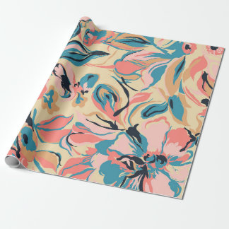 Naadloze mooie abstracte patchwork geometrische co cadeaupapier