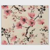 Naadloze mooie afdruk van waterverf bloemen. St Cadeaupapier (Vlak)